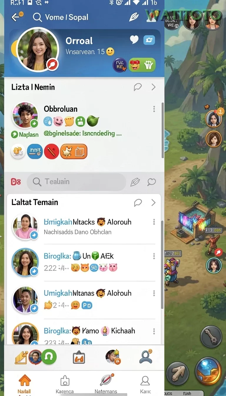 Cuplikan layar SUMTOTO — menu navigasi