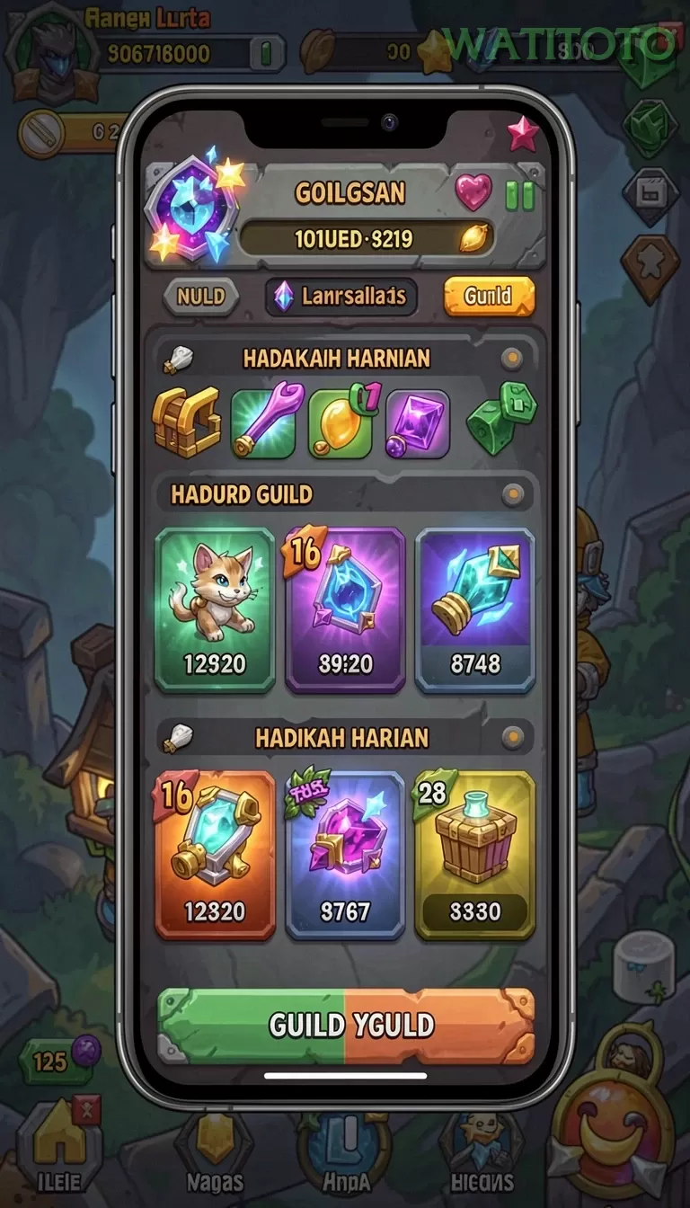 Cuplikan layar CU888 — menu navigasi