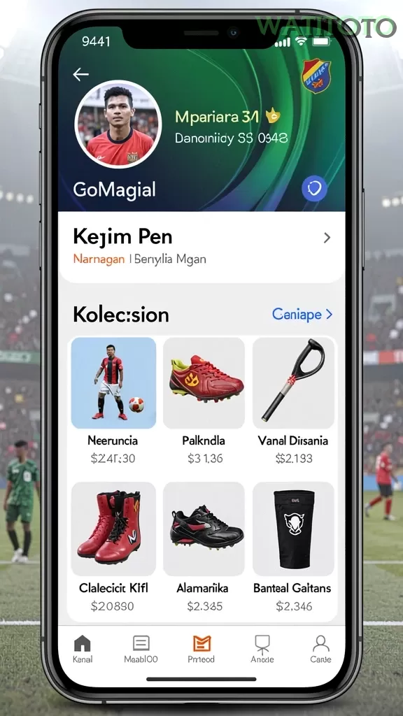Cuplikan layar HOKIGAME — pengaturan akun